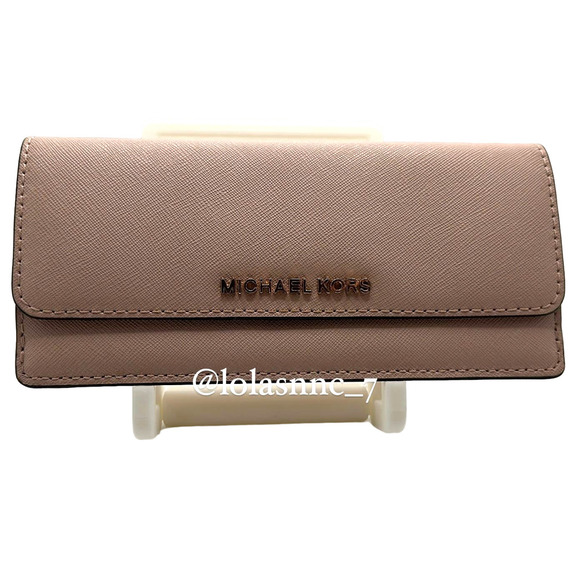 Michael Kors Handbags - Michael KORS Pink Leather Gold Wallet